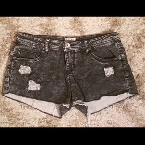 Mudd faux denim shorts